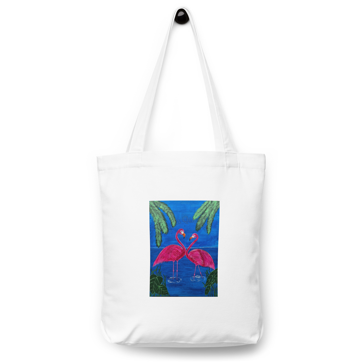 "The Flamingo Embrace" Tote Bag