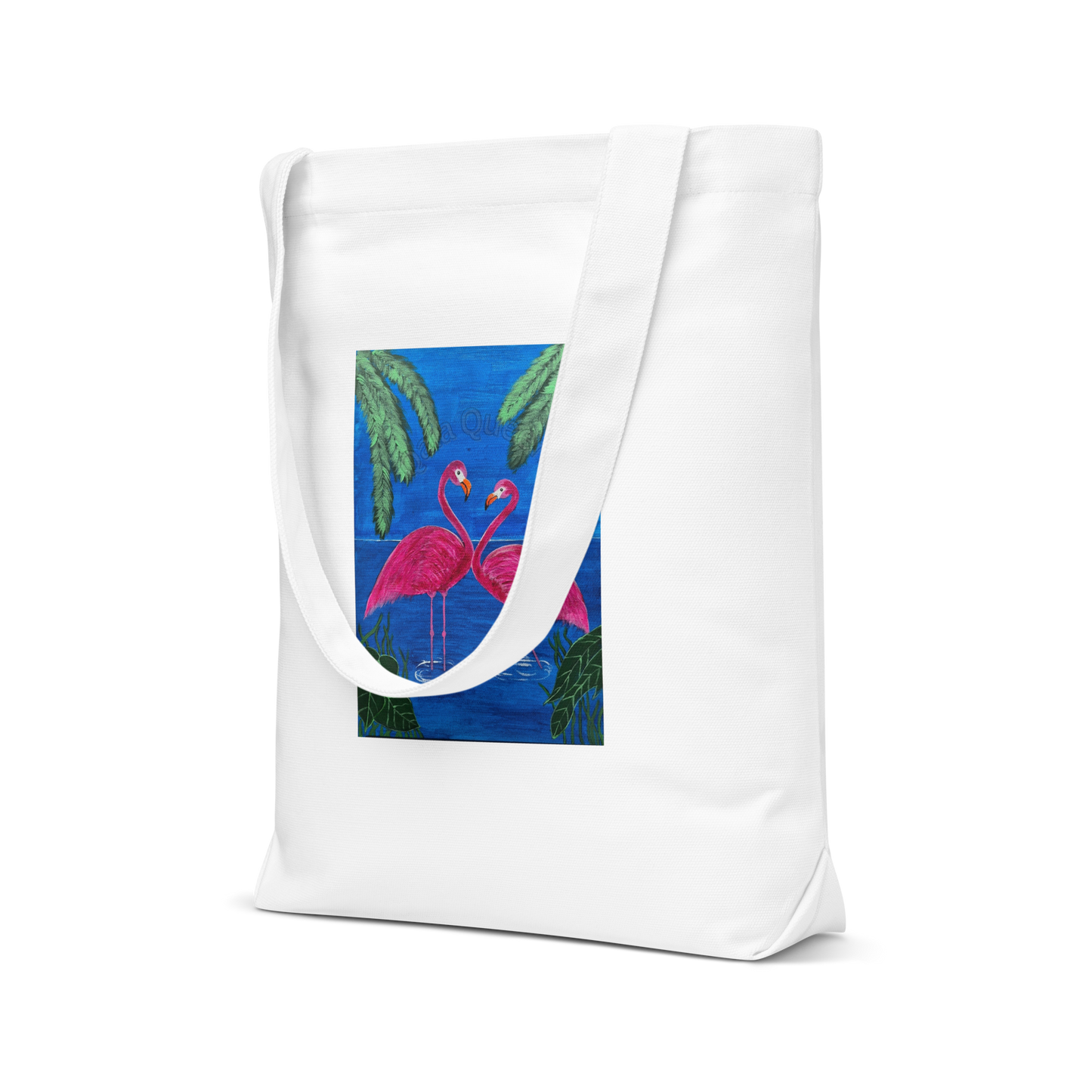 "The Flamingo Embrace" Tote Bag
