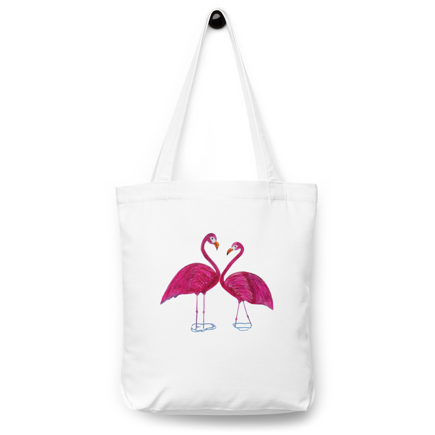"The Flamingo Embrace" Tote Bag