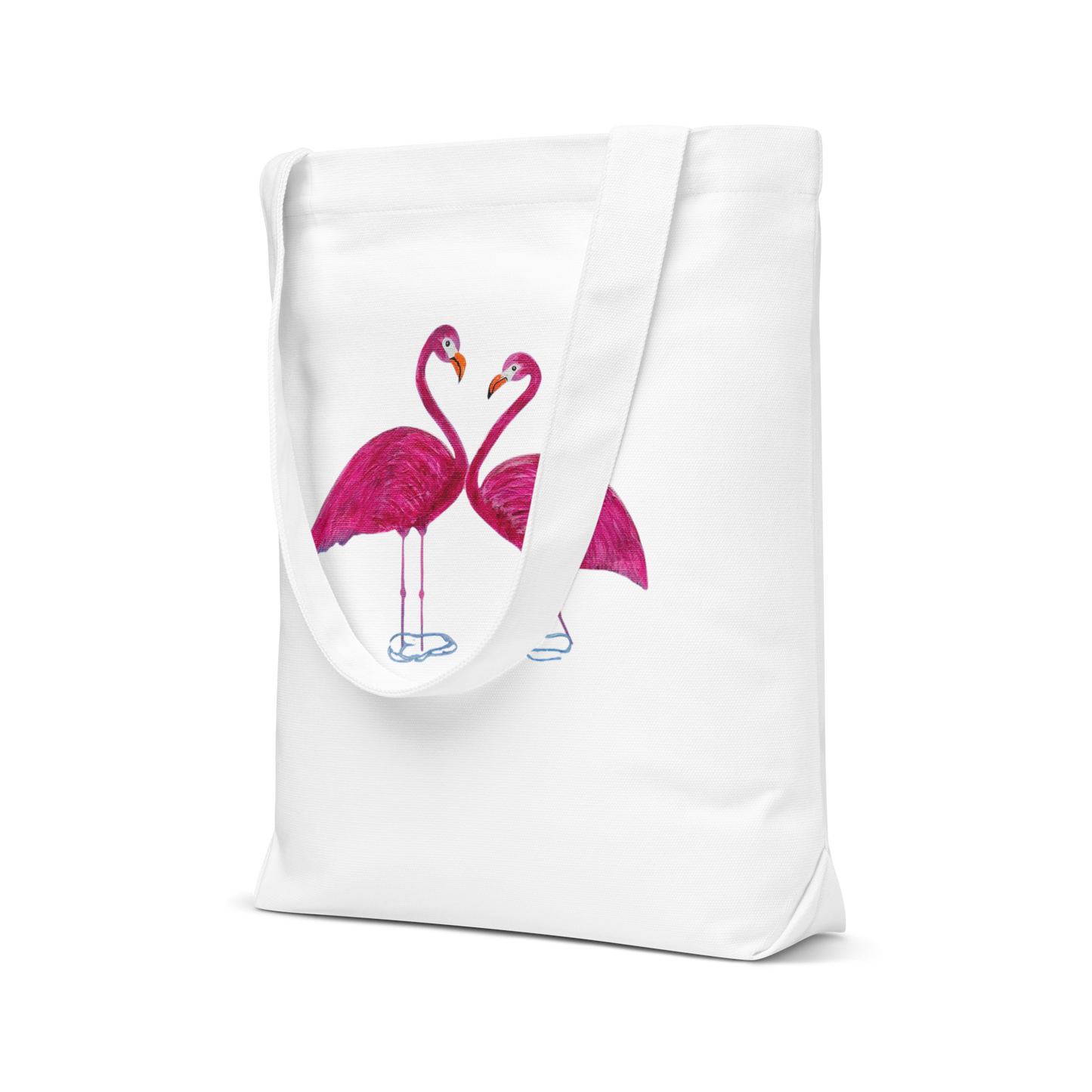 "The Flamingo Embrace" Tote Bag