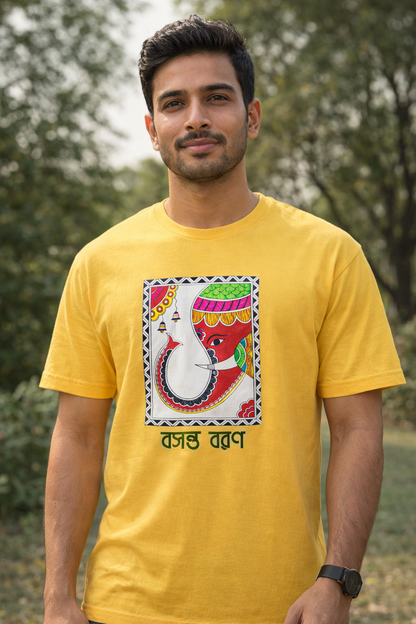 Harmony in Colors (Madhubani) - Short-Sleeve Unisex T-Shirt