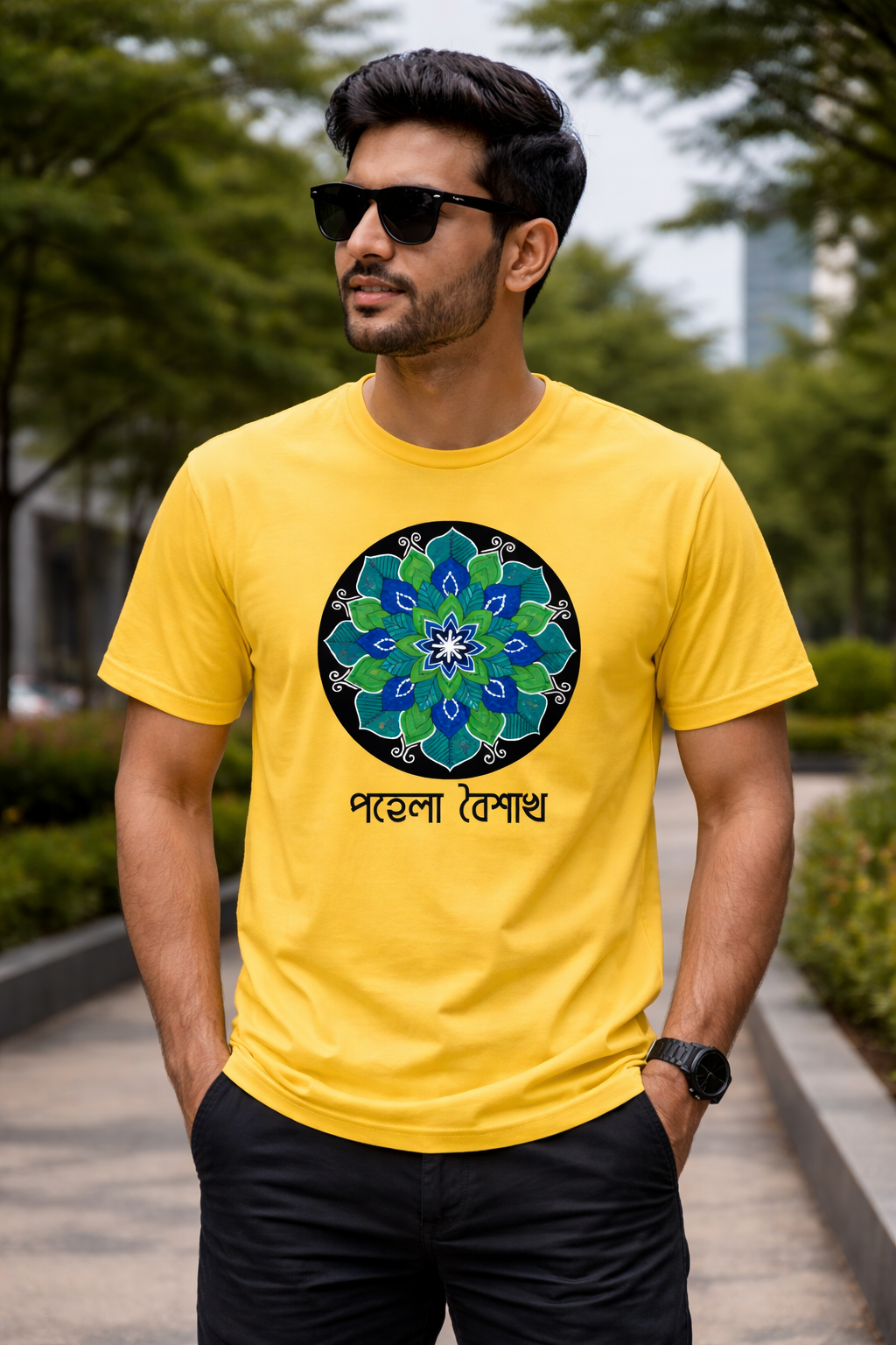 Celestial Bloom | Mandala Print T-Shirt for Men & Women | Trendy Boho Graphic Tee