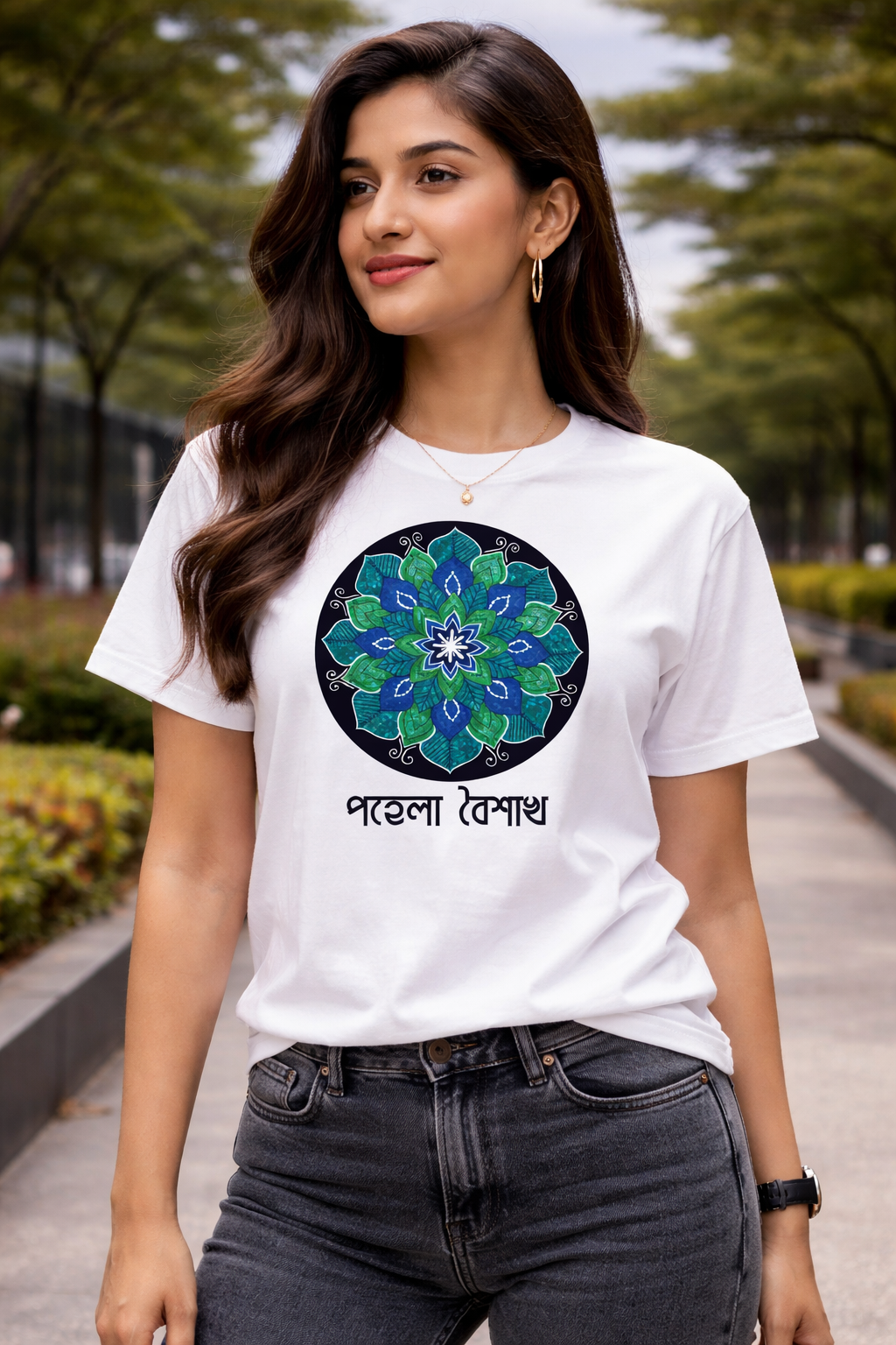 Celestial Bloom | Mandala Print T-Shirt for Men & Women | Trendy Boho Graphic Tee