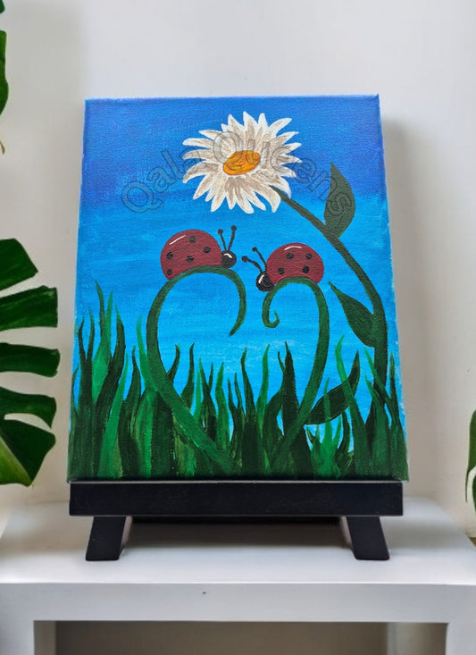 "Love in the Garden" Canvas Paining