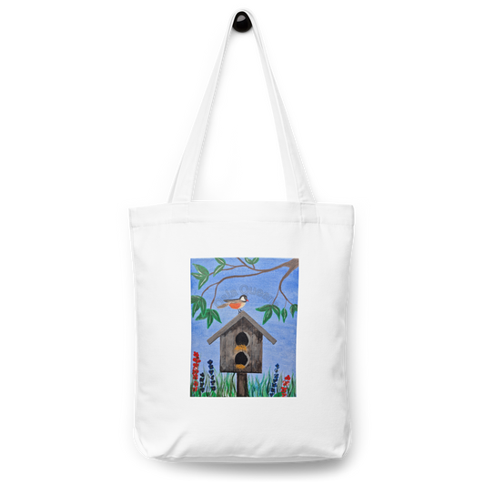 "A Feathered Loner" Tote Bag
