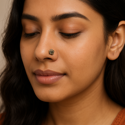 Statement Non-Piercing Nosepin | Modern Ethnic Jewelry