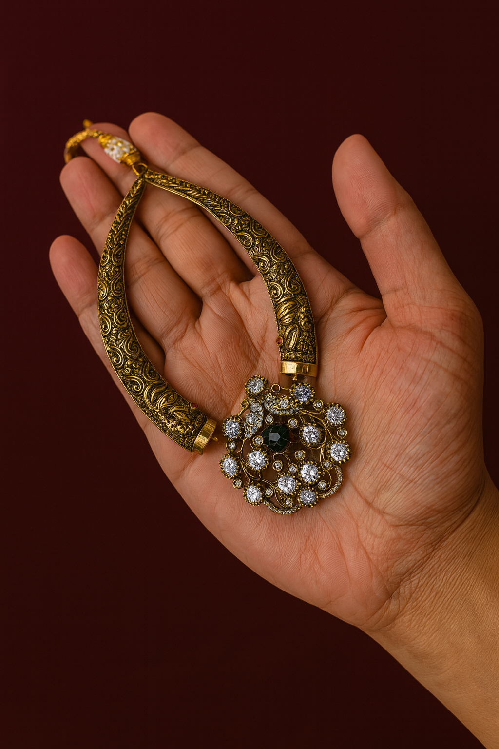 Peacock necklace