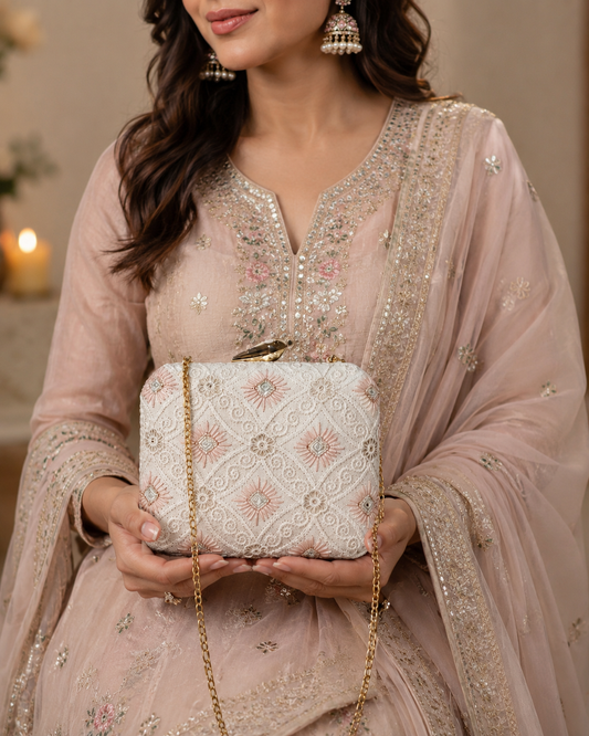 Petal Poise Clutch Bag | Premium Women’s Evening Purse