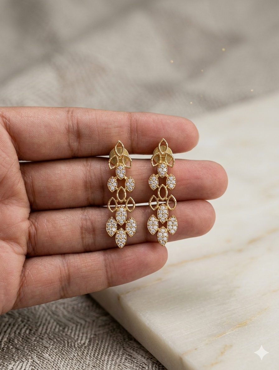 Minimalist Luxury Marquise Necklace & Earrings Set