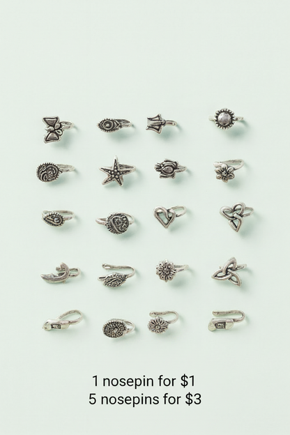 Statement Non-Piercing Nosepin | Modern Ethnic Jewelry