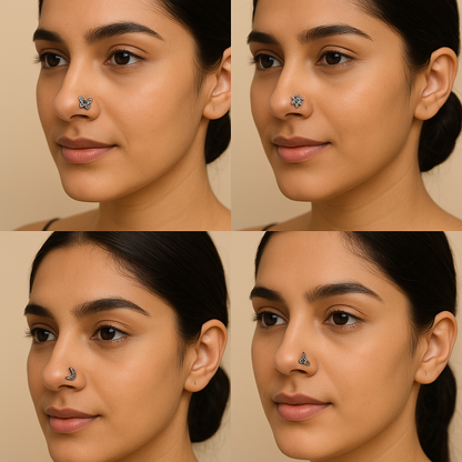 Statement Non-Piercing Nosepin | Modern Ethnic Jewelry
