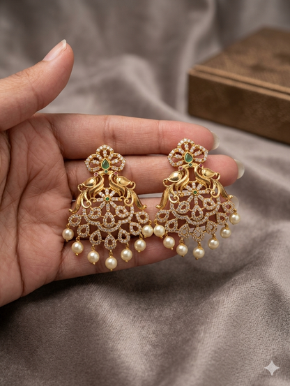 Taditional Addigai Choker Neckpiece & Earrings Set