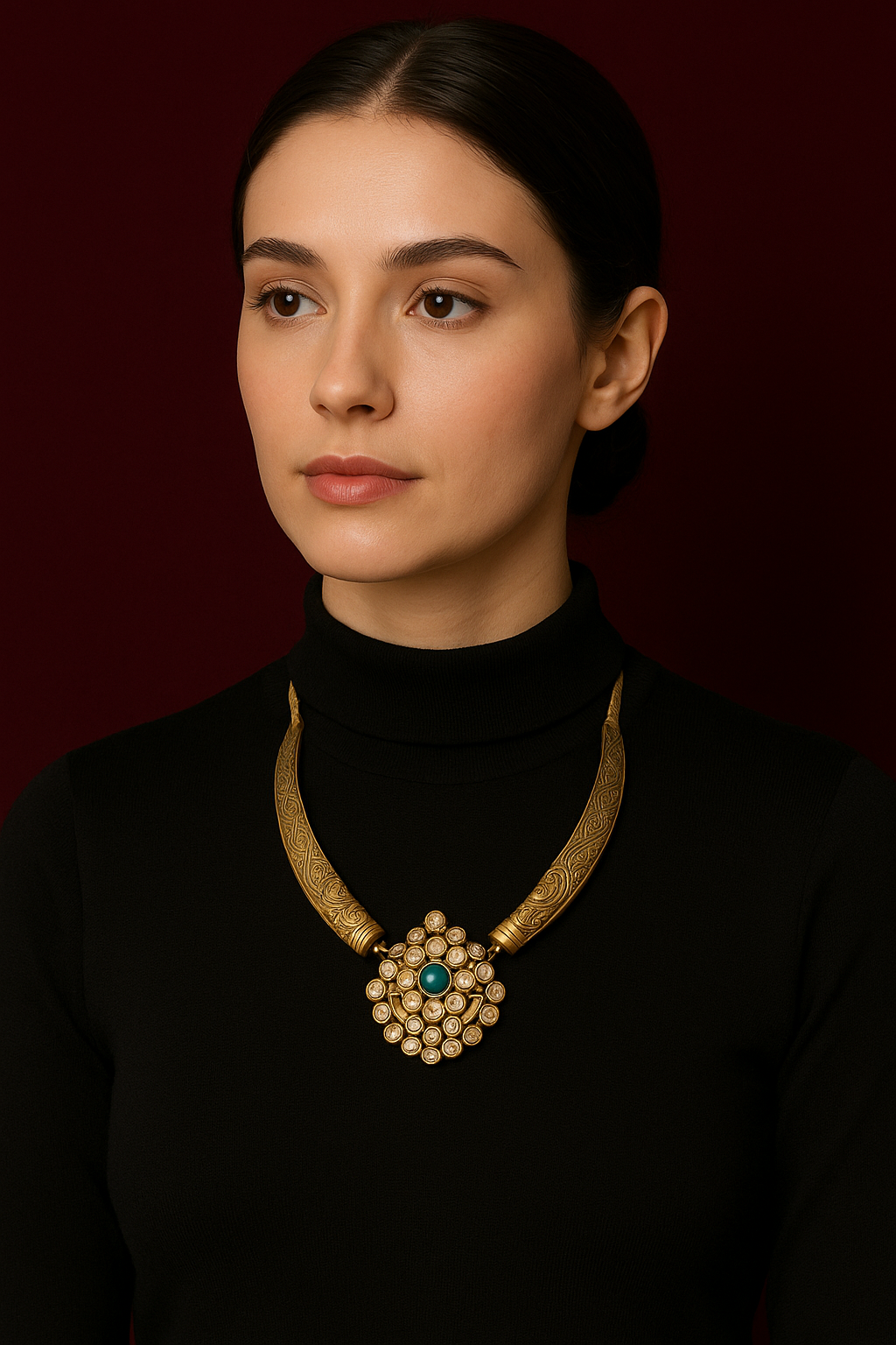 Peacock necklace