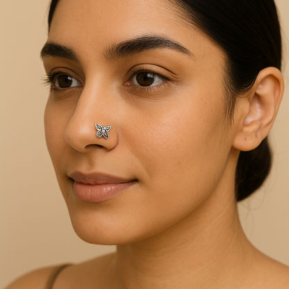 Statement Non-Piercing Nosepin | Modern Ethnic Jewelry